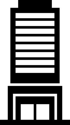 City Building Front Sketch Style Svg Vector, Free Vectors File
